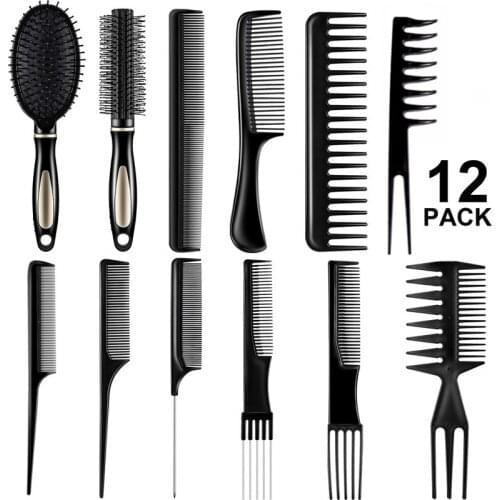 Professional Hair Brush Comb set Salon Barber Anti-static Hair Combs Paddle Hair Brush Detangling Brush Hair Care Styling Tools