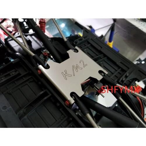 Rc Car Stainless Steel Chassis Guard For Traction Hobby 1/8 KM2 Rc Crawler Part