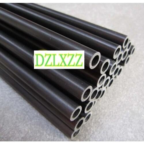 2PCS OD x ID 25x19mm Black Gglass Fiber Tube Hollow Fiberglass Rod Lenght 500mm Process Model Design Insulation Material