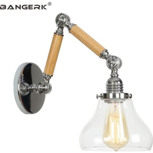 Edison Industrial Vintage Flexible Wall Lights Loft Long Arm Adjust LED Wall Lamp Sconces Bedside Home Decor Lighting Fixtures