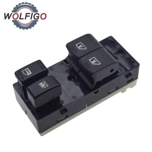 WOLFIGO Front Driver Left Power Window Master Switch For Nissan 350Z For Infiniti G35 Coupe 2003-2008 25401CD02D 25401-CD02D