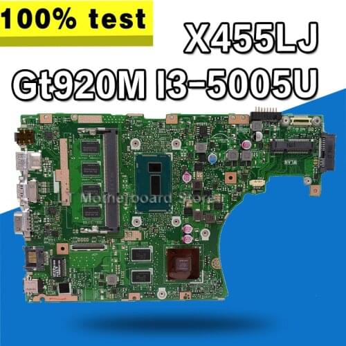 X455LJ motherboard For Asus X455L X455LJ X455LB X455LD A455L F455L K455L X454L Laptop mainboard 4G RAm Gt920M I3-5005U CPU