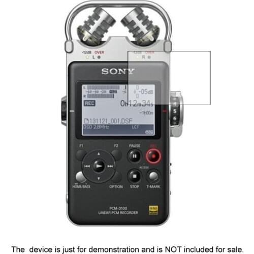 2* Clear LCD Screen Protector Shield Film for Sony PCM-D100 Accessories