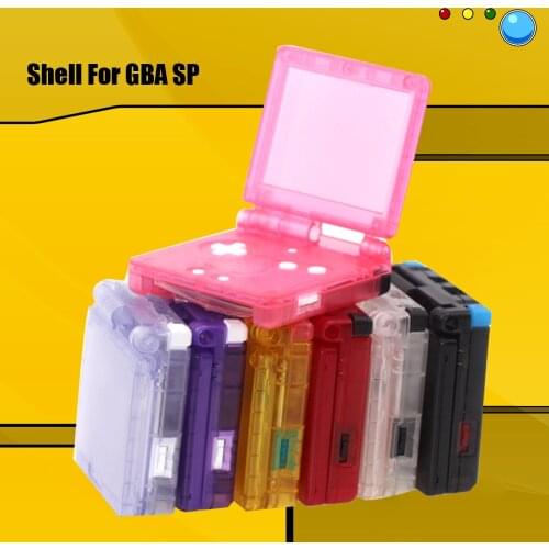 2021 Transparent Shell For GBA SP Replacement Housing Shell Cover For Game Boy Advance SP