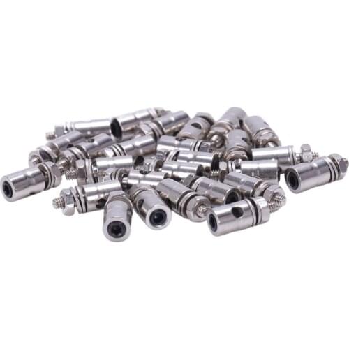 25PCS Adjustable Pushrod Connector 2.1 X 1.8Mm Linkage Stoppers