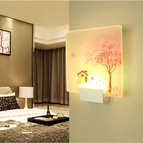 6W Mural LED Wall Lamp Acrylic Sconce Light Modern Home Decoration Lighting Aisle Foyer Living Room Bedroom Bedside ZM10705