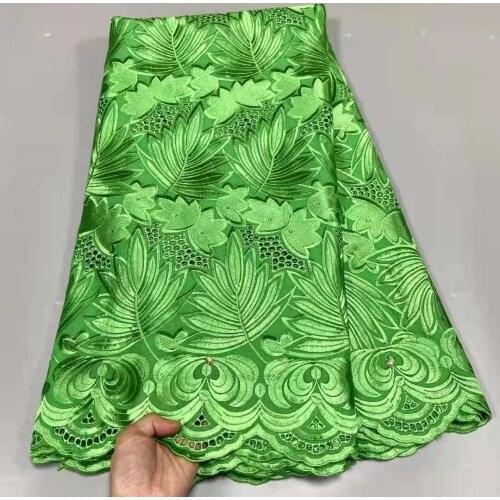 African 100%Cotton Lace Fabric 2021 Latest Swiss Voile Lace In Switzerland With Stones For Wedding Most Popular Dubai Fabric 5Y