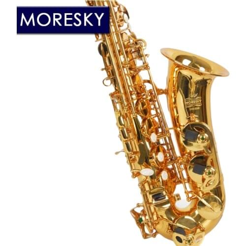 MORESKY E-Flat Eb Alto Saxophone Gold Keys with Case Music Instrument MAS-2000