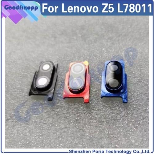 For Lenovo Z5 L78011 Rear Back Camera Glass Lens Cover Frame Replacement Cell Phone Repair Replacement