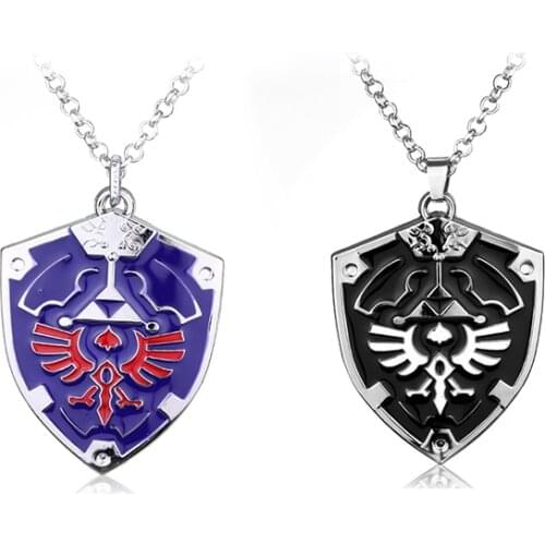 Dongsheng Jewelry Necklace Trendcy Men Hylian Shield Metal Pendant Necklace -30
