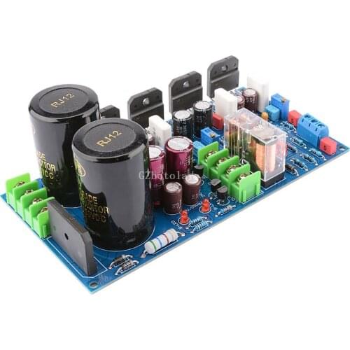 Finished LM3886 dual parallel output pure rear stage power amplifier board Home Theater DIY with protection circuit 120W + 120W