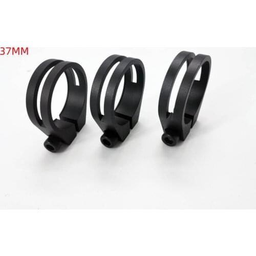 No logo new Aluminum Seatpost Collar Clamp 37mm Big Size Bolt Fixed Type Seat Post Clamp MTB bicycle parts