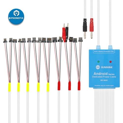 Sunshine SS-905C Android Phone Power Supply Line Test Cable for Samsung Huawei Android Xiaomi One Button Boot Control Line