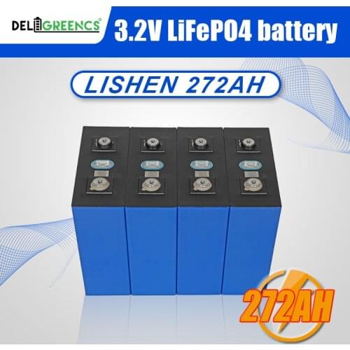 Lishen 272AH LiFePO4 battery NEW 2020 12V Lithiumprismat battery pack with 4S LiFePO4 BMS and Balancer and 30A charger together