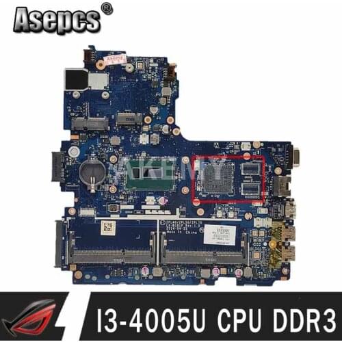 Laptop motherboard ZPL40/ZPL50/ZPL70 LA-B181P For HP Probook 450 G2 440 G2 470 G2 Mainboard 782951-601 CPU SR1EK I3-4005U DDR3