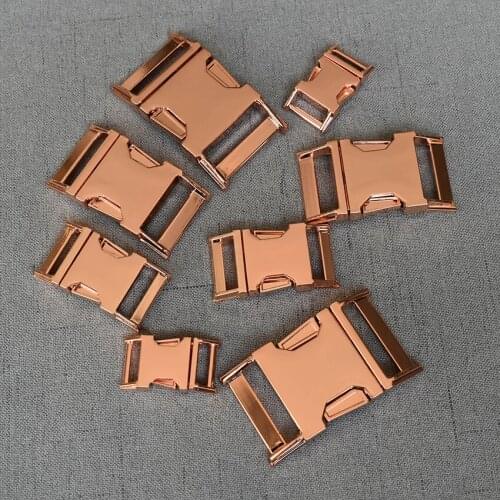 100 Pcs/Lot15mm 20mm 25mm 32mm Metal Backpack strap Buckle Quick Side Release Buckle For Bag Luggage Backpack Strap Belt Webbing