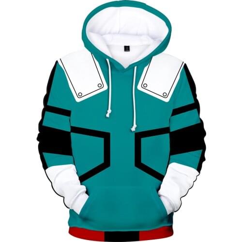 Hip Hop Novelty 3D print My Hero Academia Hoodies Sweatshirts Leisure Boys/girls Sweatshirts Long Sleeve Teenage Cool Clothes