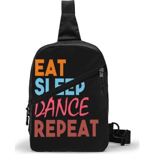 Just Dance Chest Bag Shoulder Cheap Sling Bag Polyester Motorcycle foldable Pouch Bag