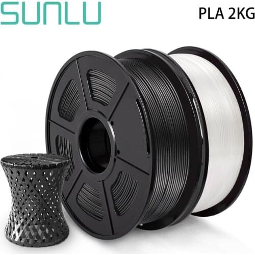 SUNLU PLA 3D PLA Printer Filament 1.75MM 2KG 3KG Roll Spool PLA Filament with Vacuum packaging For DIY Special Gifts Fast Ship