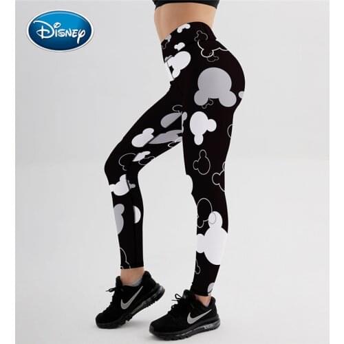 New Product Women Mickey Cartoon Anime 3D Printing Leggings Sports Hip-lifting Yoga Gym Leggings Mujer Sportwear Fitness Pants