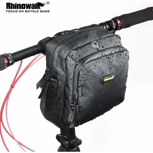 Rhinowalk Bike Bag Bike handlebar Bag Scooter Bag Folding Waterproof Electric Bike Bag Cycling Bag Bike Accessories