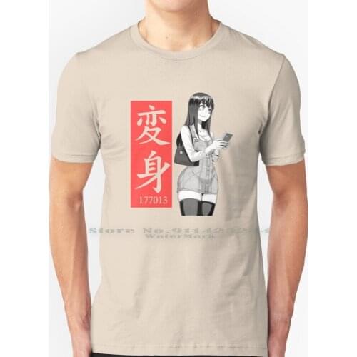 Emergence 177013 Ver. 02 T Shirt 100% Pure Cotton Emergence Anime Sleeve Hentai Aheagao Doujinshi 177013 Aesthetic Weeb Anime