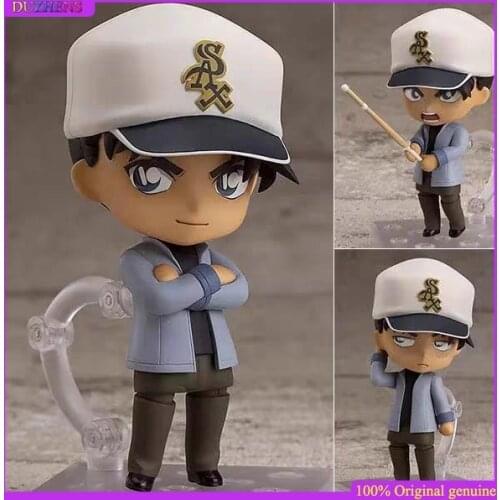 100% Original:Detective Conan Hattori Heiji 821 Q version figma Action Figure Anime Figure Model Toy Figure Collection Doll Gift