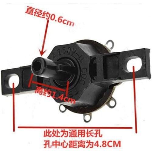 12 inch Fan Speed Control Switch Wall Mount 3 Fan Speeds 48mm Mounting Pitch 2Pcs