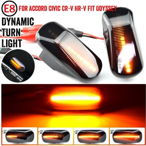 2pcs Led Dynamic Side Marker Turn Signal Light For Honda Stream S2000 CR-V HR-V Civic City Fit Jazz Accord Repeater Signal Light