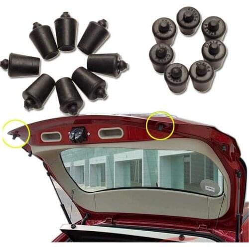 10 PCS Car Trunk buffer block for Geely Emgrand EC7-RV GX2 SC5-RV Hatchback Trunk Boot cushion rubber