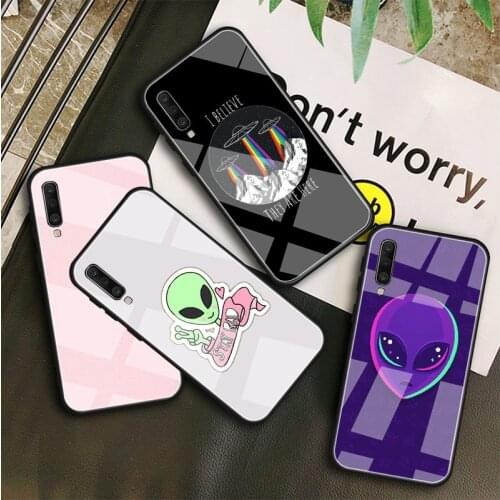 Alien UFO Tempered Glass Case For Samsung Galaxy A 10S 10E 20S 20E 30S 40 50S 60 70 80 90 6 7 8 Shell