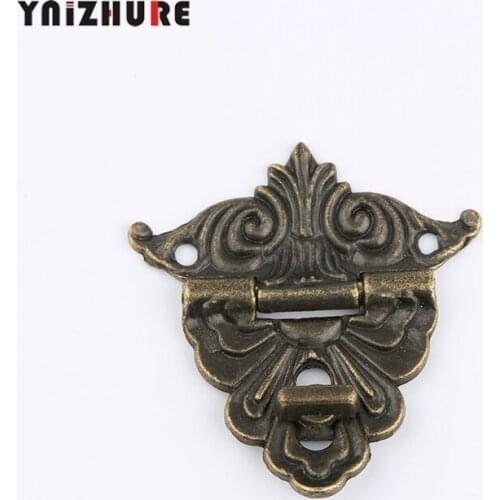 48*45mm Zinc Alloy Buckle Hasp Hasp Wooden Wine Box With Lock Buckle Antique Padlock Hardware,Vintage Small Lock