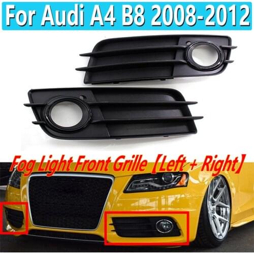 8K0807681C Car Front Grille Fog Light Grille Lamp Cover HONEYCOMB HEX For Audi A4 B8 S-Lines S4 2008 2009 2010 2011 2012