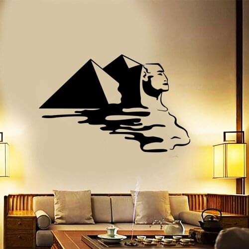 Egyptian Pyramids Sphinx Removable Wall Decal Art Mural Vinyl Sticker Bedroom Living Room Wall Decor Poster CX1068