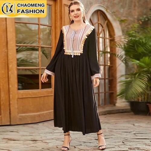 Eid Dubai Abaya Elegant Fashion Plus Size Hijab Dress Turkey Kaftan Islam Clothing Muslim For Women Vestidos Arabic Maxi Robe