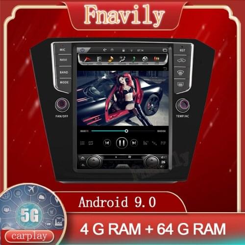 Fnavily Android Car Radio For VW Volkswagen Passat B8 Player Multimedia System Stereo GPS Autoradio Navigation Vertical Screen