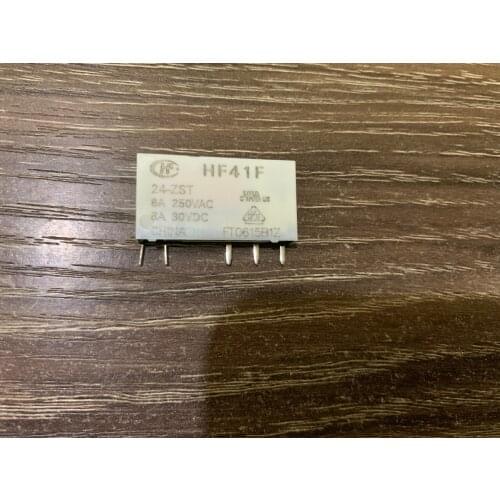 HF41F 24-ZST HF41F-24-ZST Genuine New original Hongfa relay HF41F/24-ZST 8A 250VAC 8A 30VDC