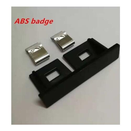 50X ABS Plastic Chrome matt silver black Front Grille Emblem Badge Chromed mount for Audi Sline S Line A4 A4L A5 A6L S3 S6