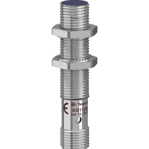 XS112BHPBM12 INDUCTIVE SENSOR CYLIND DIA 12 PNP NC 1224V FLUSH SN 4MM CONN M12