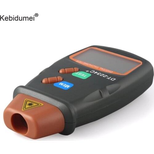Kebidumei Digital Laser Tachometer RPM Meter Hour Meterdiagnostic tool Non-Contact Motor Lathe Speed Gauge Revolution Spin
