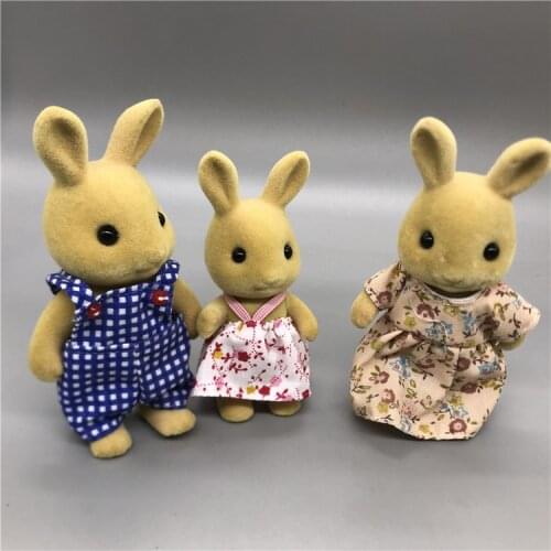 Geniune Sylvanian Doll Families Dollhouse Animal Figures furniture set clothes house food without package