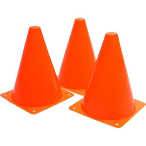 LGFM-Plastic Traffic Cones - 12 Pack of Multipurpose Construction Theme Party Sports Activity Cones for Kids Outdoor and Indoo