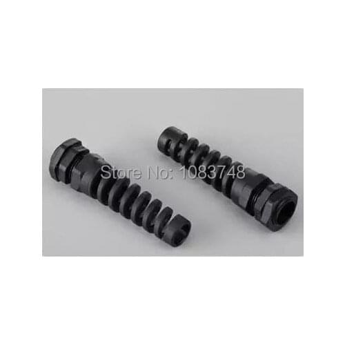 M22*1.5 plastic flex spiral cable gland cable joint waterproof cable gland IP68.CE.ROHS