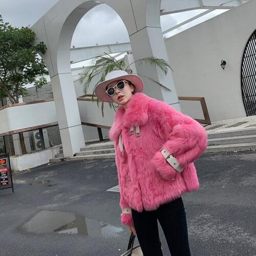 Natural Fur Coat Female Winter Real Fur Jacket Women Clothes 2020 Korean Double Faced Tops Vintage Real Fur Jackets Hiver 18095