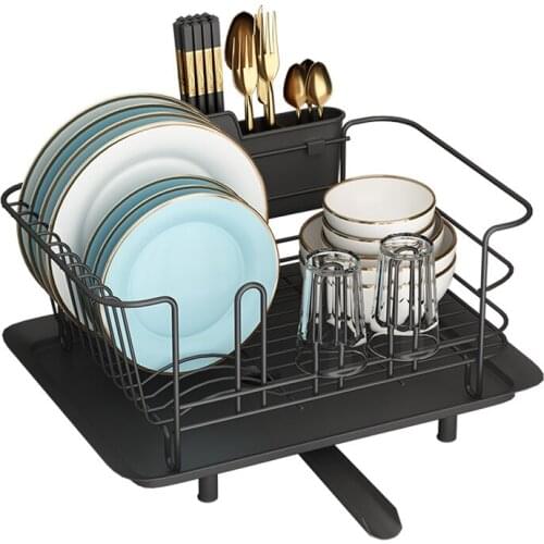 3 Colors Dish Rack Kitchen Sink Bowl Plate Spoon Cup Drying Dish Drainer Storage Rack Kitchen Organizer