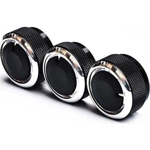 3pcs/set Aluminum Alloy car air conditioning knobs ac knob For Mazda 5 Mazda CX-7 heat control switch knob car accessories