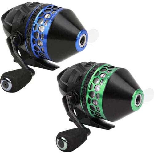 RA25 Slingshot Fishing Reel 1+1BB Closed Line Hunting Spinning Fishing Reel Metal 4.1:1 Lure Shooting Closed Reels