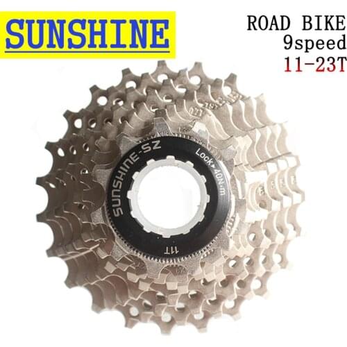 SUNSHINE-SZ Road Racing Bike 9s 18s 9Speed 11-23T Cassette Freewheel Sprockets for Bicycle Parts flywheel