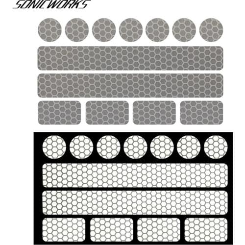 Bike Reflective Sticker Motorcycle Scooter MTB Road Bicycke Warning Reflector Film Night Cycling Decal Tape Stickers PA0145