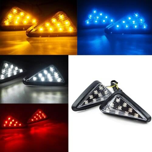 2pcs 12V LED Turn Signal Motorcycle Turn Signals Light Tail Signal Indicator Lights for Moto Motorbike Motorcycle Accessories